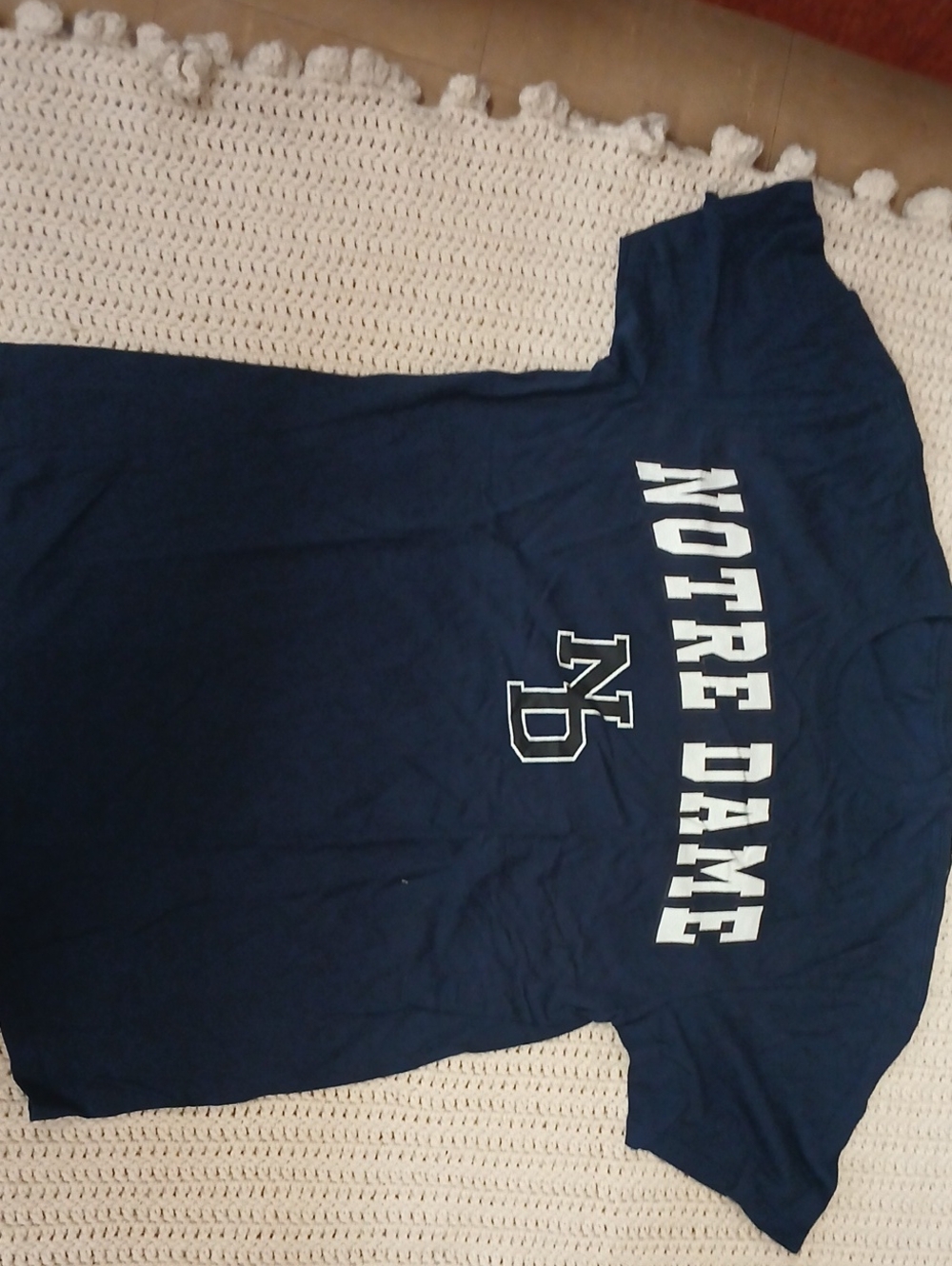 Champion Navy Blue Notre Dame Graphic Tee